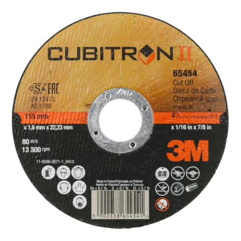 Disque De Tronçonnage 3M CUBITRON II Droit 3 Disque De Tronçonnage 3M CUBITRON II Droit
