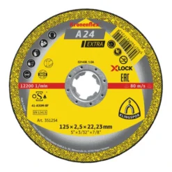A 24 EX Disques à Tronçonner X-LOCK Klingspor 115 X 2,5 X 22,23 Mm Plat