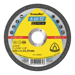 A 60 TZ Disques à Tronçonner Klingspor 115 X 1 X 22,23 Mm Centre Déporté