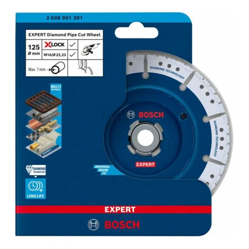 Bosch EXPERT Disque à Tronçonner Diamanté X-LOCK, Pour Petites Meuleuses Angulaires 5 Bosch EXPERT Disque à Tronçonner Diamanté X-LOCK, Pour Petites Meuleuses Angulaires – Image 3