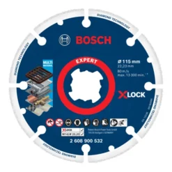 Bosch EXPERT Disque Métal Diamanté X-LOCK Disque De Coupe, 115 X 22,23 Mm