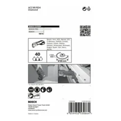 Bosch Expert Grout Segment Blade ACZ 85 RD4 Lame Pour Outils Multifonctions, 85 Mm -Accessoires Multitool Soldes bosch expert grout segment blade acz 85 rd4 lame pour outils multifonctions 85 mm 74882181x1 1 fQhi5yXC xl
