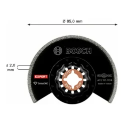 Bosch Expert Grout Segment Blade ACZ 85 RD4 Lame Pour Outils Multifonctions, 85 Mm -Accessoires Multitool Soldes bosch expert grout segment blade acz 85 rd4 lame pour outils multifonctions 85 mm 74882181x1 3 2u1L 8ga xl
