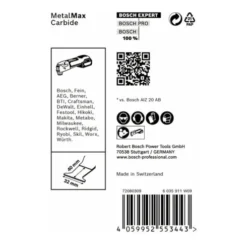 Bosch Expert MetalMax AIZ 32 AIT Lame Pour Outils Multifonctions, 40 X 32 Mm -Accessoires Multitool Soldes bosch expert metalmax aiz 32 ait lame pour outils multifonctions 40 x 32 mm 71143932 1 ZrsZUijg xl