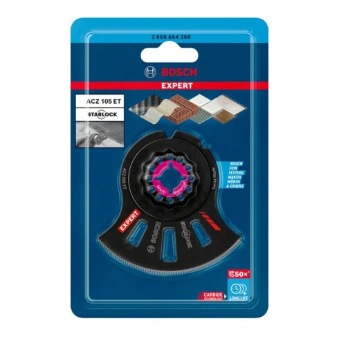 Bosch Expert MultiMaterial Segment Blade (lame De Scie à Segment) ACZ 105 ET Lame Pour Outils Multifonctions 5 Bosch Expert MultiMaterial Segment Blade (lame De Scie à Segment) ACZ 105 ET Lame Pour Outils Multifonctions – Image 3