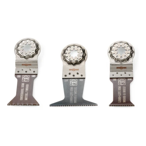 Combo E-Cut FEIN Starlock BOIS & METAL 3-pièces 3 Combo E-Cut FEIN Starlock BOIS & METAL 3-pièces