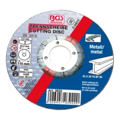 BGS Technic Disque à Couper Pour Métal Ø 115 X 2,5 X 22,2 Mm Type 42 BGS