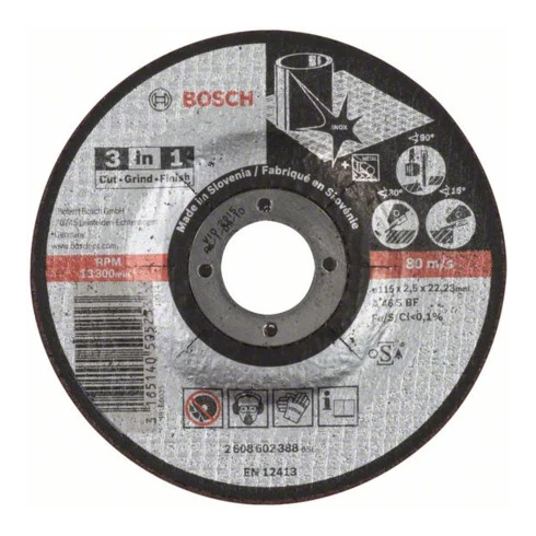 Disque De Coupe Bosch 3 En 1 A 46 S BF 3 Disque De Coupe Bosch 3 En 1 A 46 S BF