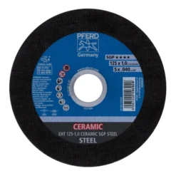 PFERD Disque à Tronçonner Ceramic SGP Steel D125x1mm Droite Acier Perçage 22,23 Mm PFE