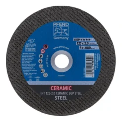 PFERD Disque à Tronçonner Ceramic SGP Steel D125x2mm Droite Acier Perçage 22,23 Mm PFE