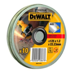 Disque à Tronçonner DeWalt En Acier Inoxydable Plat 125 Mm X 1,2 Mm DT42340TZ-QZ