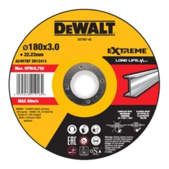 Disque à Tronçonner DeWalt EXTREME 180x3x22,23mm Métal Type 42 (déporté) DX7967-AE
