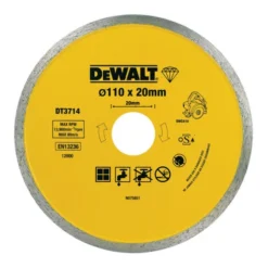 Disque à Tronçonner Diamanté DeWalt DWC410 Carreaux 110 Mm DT3714-QZ