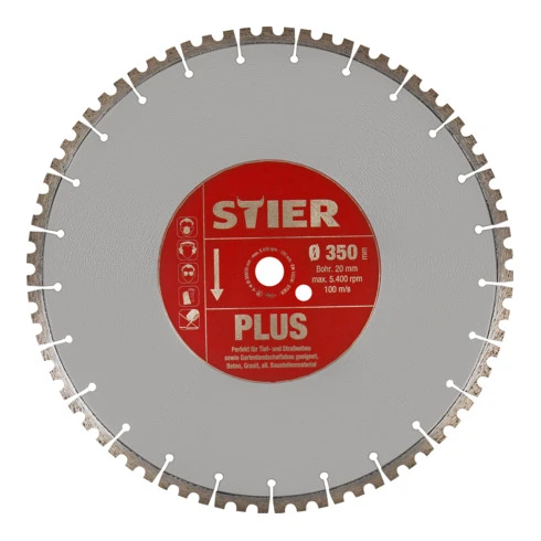 STIER Lame De Scie Diamant Plus Ø350 Mm 3 STIER Lame De Scie Diamant Plus Ø350 Mm