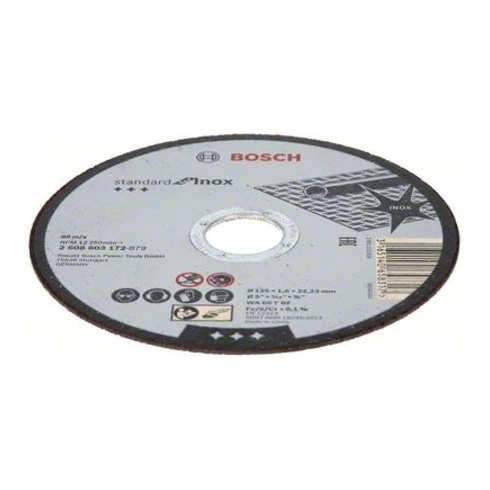 Disque à Tronçonner Droit Bosch Standard Pour Inox WA 60 T BF 3 Disque à Tronçonner Droit Bosch Standard Pour Inox WA 60 T BF