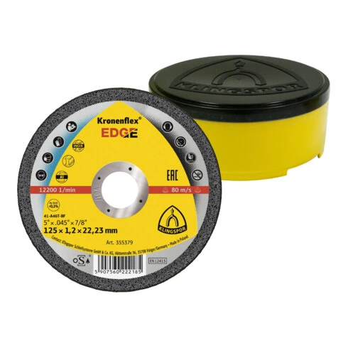 Klingspor Roue De Tronçonnage EDGE, Droite 3 Klingspor Roue De Tronçonnage EDGE, Droite