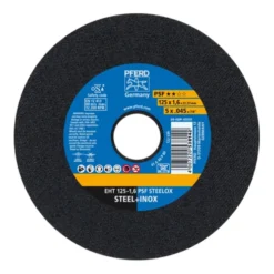 Disque à Tronçonner PFERD EHT 125x1,6x22,23 Mm Ligne Universelle Droite PSF STEELOX Pour Acier/acier Inoxydable