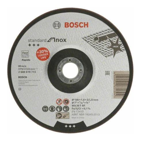 Disque à Tronçonner Standard For Inox Bosch 3 Disque à Tronçonner Standard For Inox Bosch