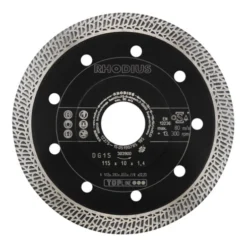 RHODIUS TOPline DG15 Disque De Coupe Diamanté 10,0 X 1,4 X 22,23 Mm