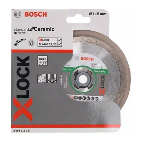 Lame De Scie Diamantée Bosch X-LOCK Standard Pour La Céramique 4 Lame De Scie Diamantée Bosch X-LOCK Standard Pour La Céramique – Image 2