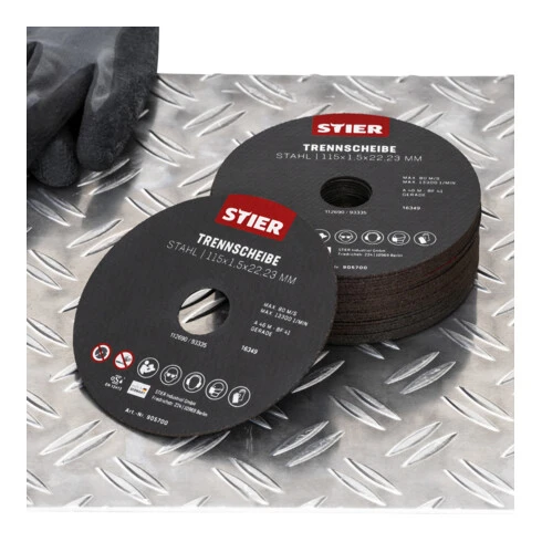 Disques à Tronçonner STIER, Acier, 25 pièces 4 Disques à Tronçonner STIER, Acier, 25 pièces – Image 2