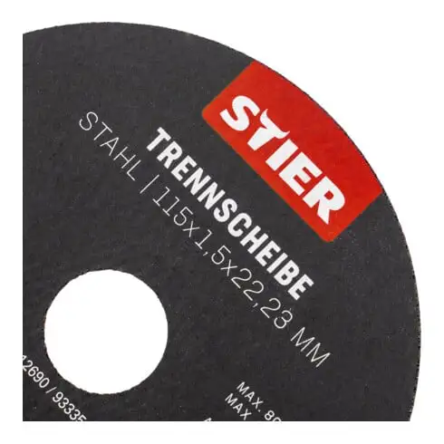 Disques à Tronçonner STIER, Acier, 25 pièces 6 Disques à Tronçonner STIER, Acier, 25 pièces – Image 4