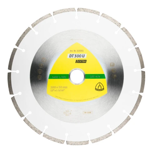 DT 300 U Disques à Tronç. Diamanté Klingspor 300 X 2,8 X 20 Mm 17 Segments 50,1 X 2,8 X 7 Mm, Denture Standard 3 DT 300 U Disques à Tronç. Diamanté Klingspor 300 X 2,8 X 20 Mm 17 Segments 50,1 X 2,8 X 7 Mm, Denture Standard