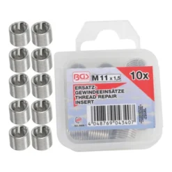 BGS Technic Inserts De Filetage De Remplacement BGS M11 X 1,5 Mm, 10 Pcs.