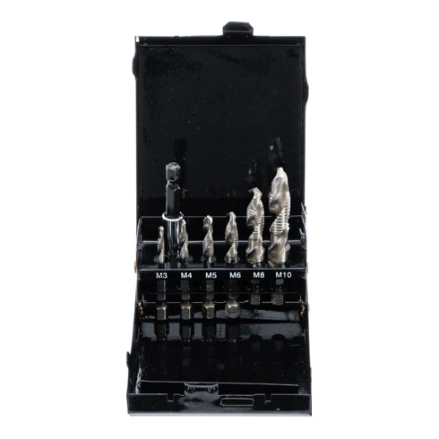 BGS Technic Jeu De Mèches Et Tarauds HSS-G 7 Pièces BGS 3 BGS Technic Jeu De Mèches Et Tarauds HSS-G 7 Pièces BGS