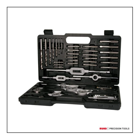 Jeu D'outils De Filetage RUKO HSS 45 Pièces 3 Jeu D'outils De Filetage RUKO HSS 45 Pièces