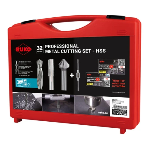 Kit Professionnel Ruko Pour L'usinage Des Métaux HSS 5 Kit Professionnel Ruko Pour L'usinage Des Métaux HSS – Image 3