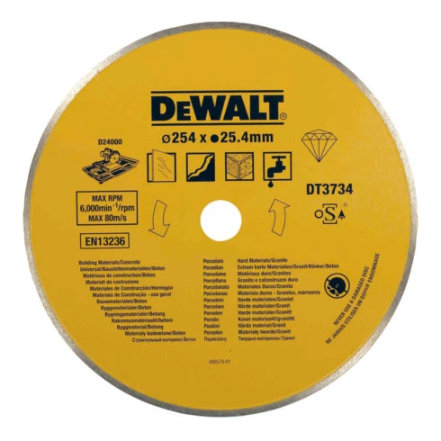 Lame De Scie Diamant DeWalt Eco4 250 Mm DT3734-XJ 3 Lame De Scie Diamant DeWalt Eco4 250 Mm DT3734-XJ