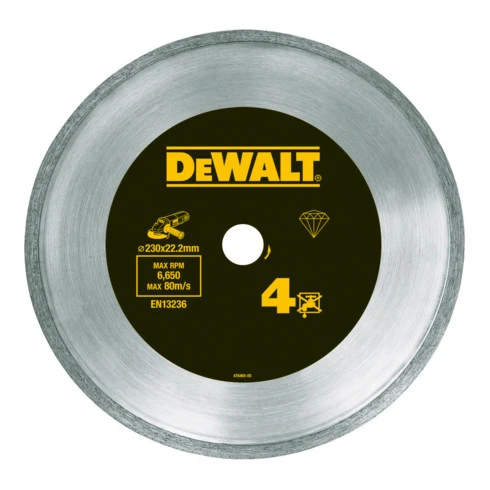 Lame De Scie Diamant DeWalt FrittéeHP4 125 Mm DT3736-XJ 3 Lame De Scie Diamant DeWalt FrittéeHP4 125 Mm DT3736-XJ