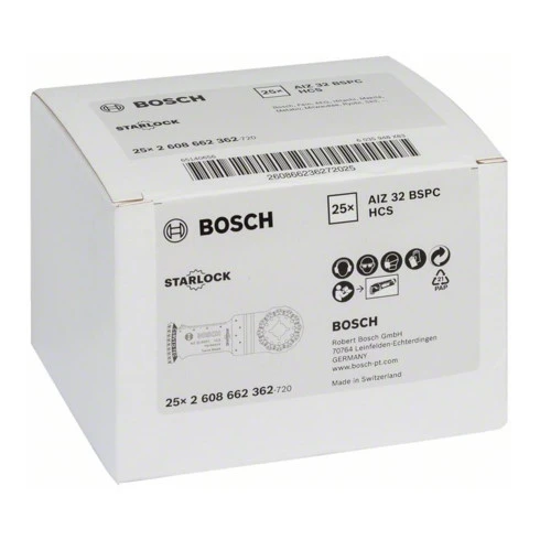 Bosch Lame De Scie Plongeante HCS Precision AIZ 32 BPC, Bois Dur, 40 X 32 Mm 4 Bosch Lame De Scie Plongeante HCS Precision AIZ 32 BPC, Bois Dur, 40 X 32 Mm â Image 2