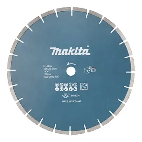 Makita Disque Diamanté 355x25,4 Mm, Béton 3 Makita Disque Diamanté 355x25,4 Mm, Béton