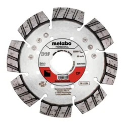 Metabo Disque à Tronçonner Diamanté 115x22,23mm, "CP", Béton "professional