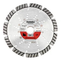 Metabo Disque à Tronçonner Diamanté 180x22,23mm, "CP", Béton "professional