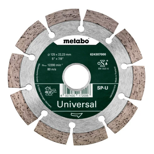 Lame De Scie Diamantée Metabo Promotion Universal Segmentée 3 Lame De Scie Diamantée Metabo Promotion Universal Segmentée