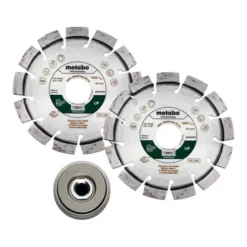 Metabo Set : 2xDisques à Tronçonner Diamantés 115x22,23mm, "UP "+ 1xécrou De Serrage Rapide M14