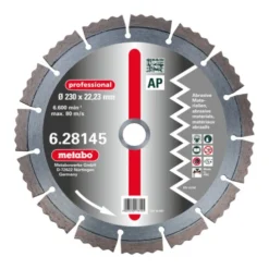 Meule De Tronçonnage Diamantée, 115 X 2,15 X 22,23 Mm, "professional", "AP", Abrasive Metabo