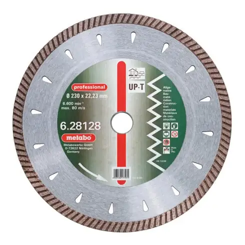 Meule De Tronçonnage Diamantée, 115 X 2,2 X 22,23 Mm, "professional", "UP-T", Turbo, Universelle Metabo 3 Meule De Tronçonnage Diamantée, 115 X 2,2 X 22,23 Mm, "professional", "UP-T", Turbo, Universelle Metabo