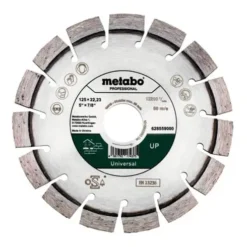 Metabo Meule De Tronçonnage Diamantée 125x22,23mm, « UP », Universal « Professional » (628559000)