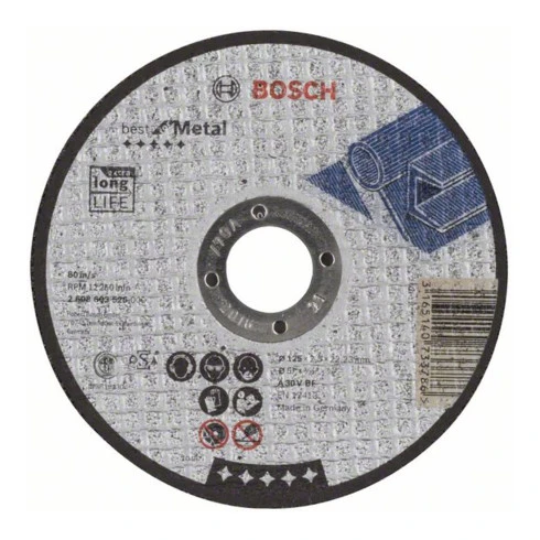 Disque à Tronçonner Droit Bosch Best For Metal A 30 V BF 3 Disque à Tronçonner Droit Bosch Best For Metal A 30 V BF