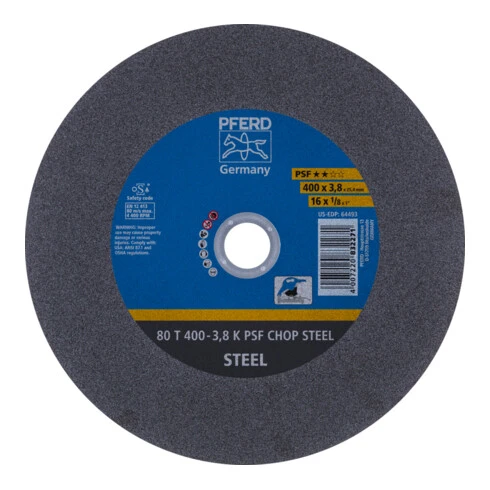 PFERD Disque à Tronçonner CHOPSAW 80 T K PSF CHOP STEEL/ PSF 3 PFERD Disque à Tronçonner CHOPSAW 80 T K PSF CHOP STEEL/ PSF