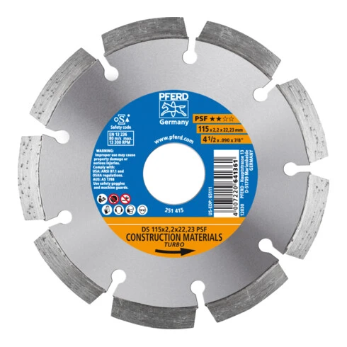 PFERD Disque Diamanté DS PSF 3 PFERD Disque Diamanté DS PSF