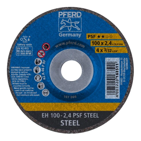 PFERD Disque à Tronçonner EH PSF STEEL/16,0 3 PFERD Disque à Tronçonner EH PSF STEEL/16,0