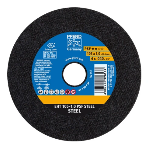 Disque à Tronçonner PFERD EHT PSF STEEL 3 Disque à Tronçonner PFERD EHT PSF STEEL