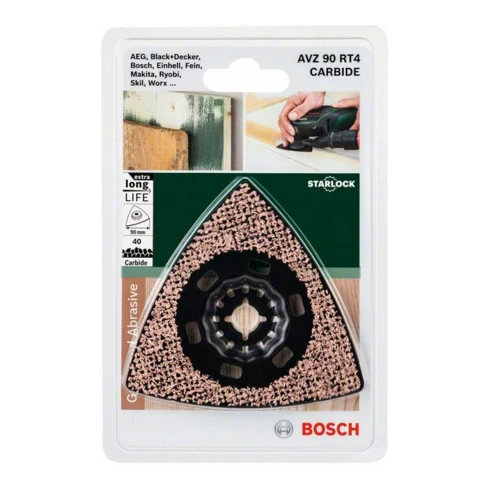Plaque Abrasive Carbide-RIFF Bosch AVZ 90 RT4, 90 Mm, Ponçage Au Carbure Grain 4 4 Plaque Abrasive Carbide-RIFF Bosch AVZ 90 RT4, 90 Mm, Ponçage Au Carbure Grain 4 – Image 2