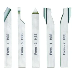 Proxxon Jeu D'outils De Tournage, 5 Pièces, HSS (10 X 10 X 80 Mm)