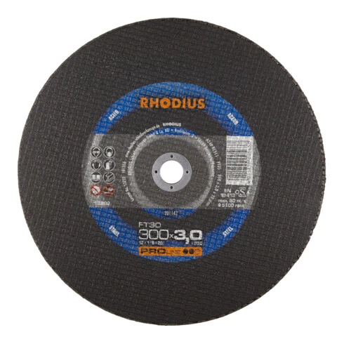 Rhodius Disque à Tronçonner FT30 Pour Tronçonneuses à Essence Et électriques, 300 X 3,0 X 22,23 Mm 3 Rhodius Disque à Tronçonner FT30 Pour Tronçonneuses à Essence Et électriques, 300 X 3,0 X 22,23 Mm